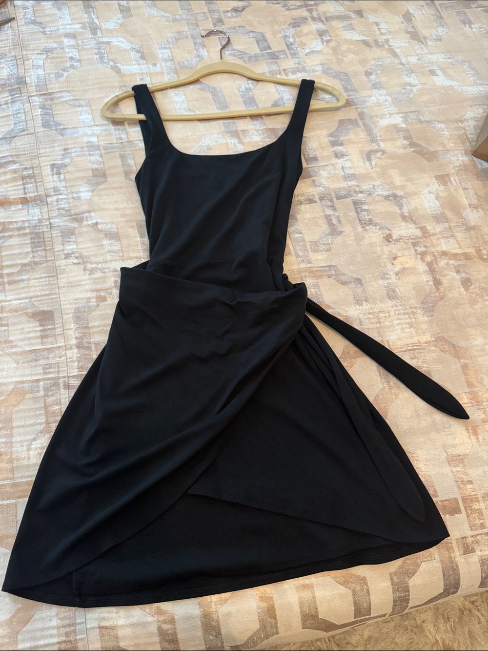 Aritzia Little Black Wrap Mini Dress